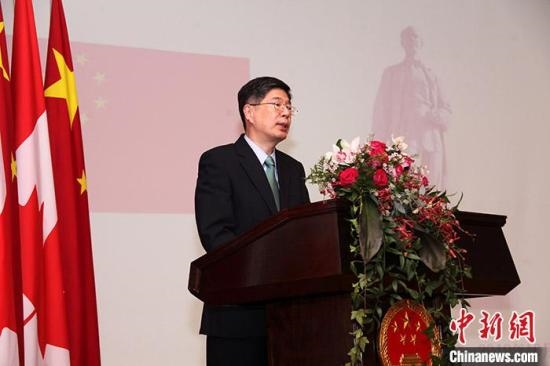 資料圖：中國(guó)駐加大使叢培武。<a target='_blank' href='/'>中新社</a>記者 余瑞冬 攝