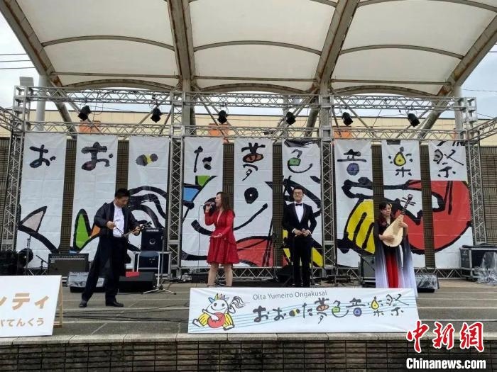圖為，武漢歌舞劇院參加日本大分市“夢(mèng)色音樂節(jié)” 武漢文旅局供圖