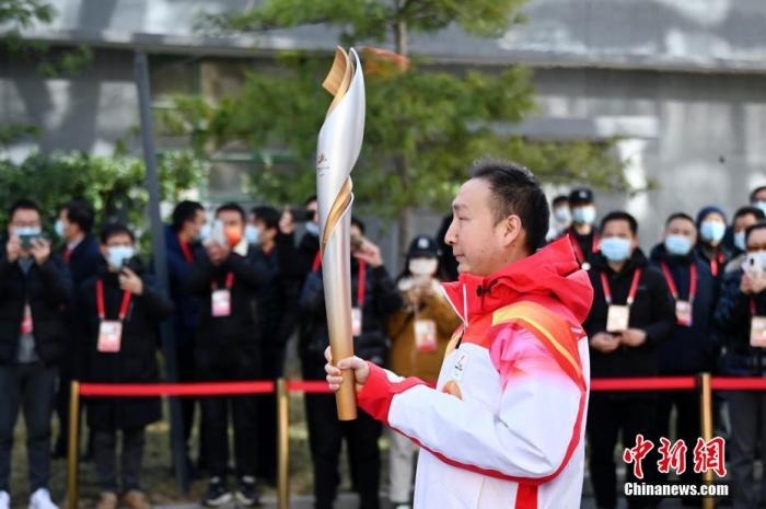 3月2日，北京2022年冬殘奧會火種采集儀式在中國盲文圖書館舉行，采集“希望之火”。 <a target='_blank' href='/'>中新社</a>記者 張興龍 攝