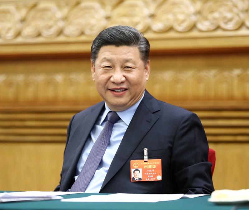 2019年3月10日，習(xí)近平總書記參加十三屆全國人大二次會議福建代表團的審議。
