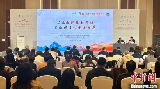 《公立醫(yī)院績(jī)效考核與醫(yī)保支付制度改革》分論壇現(xiàn)場(chǎng)。董易鑫 攝