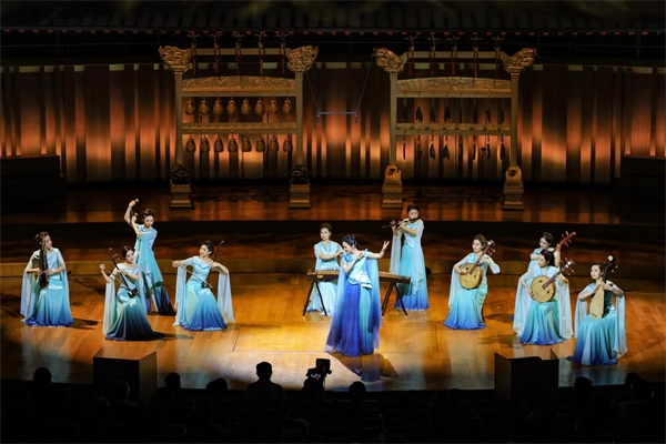 音樂(lè)會(huì)現(xiàn)場(chǎng)。中央民族樂(lè)團(tuán)供圖，房瀟攝