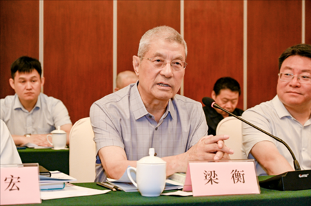 中國林業(yè)生態(tài)作家協(xié)會名譽主席梁衡發(fā)言。主辦方供圖