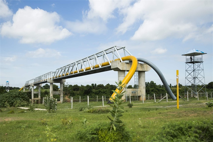 中緬油氣管道跨越河段。中油國(guó)際管道公司供圖
