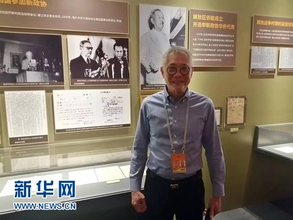 印尼廣東社團(tuán)聯(lián)合總會(huì)總主席張錦泉。新華網(wǎng)記者 侯強(qiáng) 攝