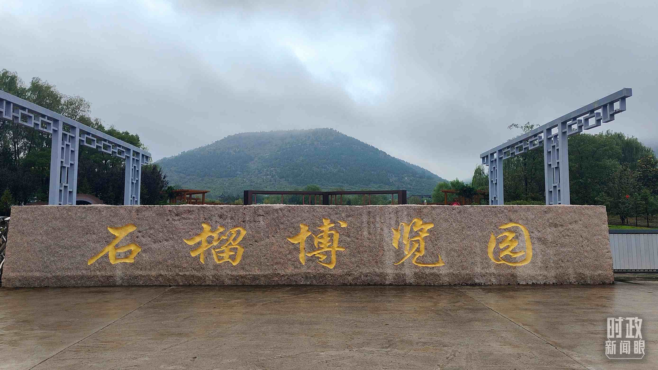 △石榴種質(zhì)資源庫位于石榴博覽園內(nèi)。（總臺央視記者楊立峰拍攝）