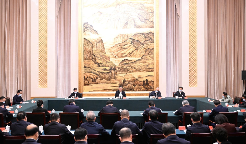  2023年5月17日上午，習(xí)近平在西安聽取陜西省委和省政府工作匯報(bào)并發(fā)表重要講話。