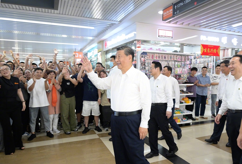 2023年9月20日，習(xí)近平總書記在浙江省金華市考察義烏國(guó)際商貿(mào)城。