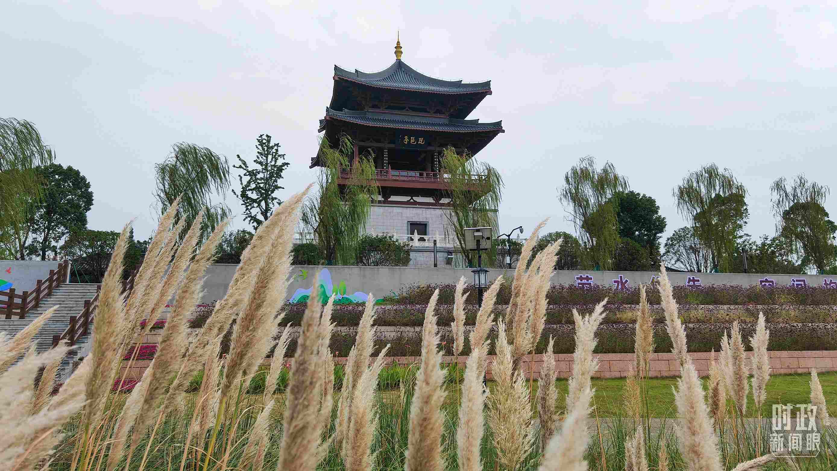 △長江國家文化公園九江城區(qū)段。（總臺央視記者程鋮拍攝）
