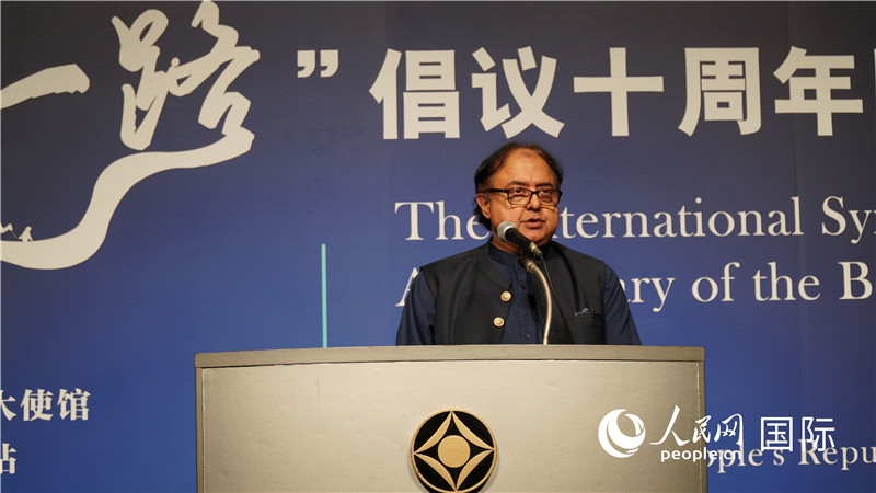 巴基斯坦駐日大使塔拉爾發(fā)言。人民網(wǎng) 蔣曉辰攝
