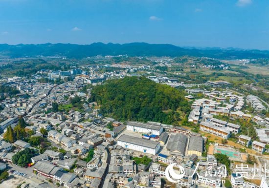 航拍舊州古鎮(zhèn)。人民網(wǎng) 陽茜攝
