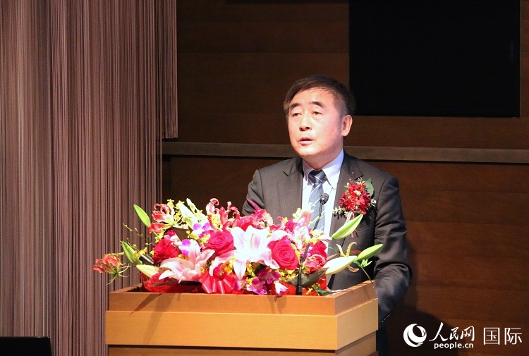 科盟會長楊克儉發(fā)表致辭。人民網 許可攝