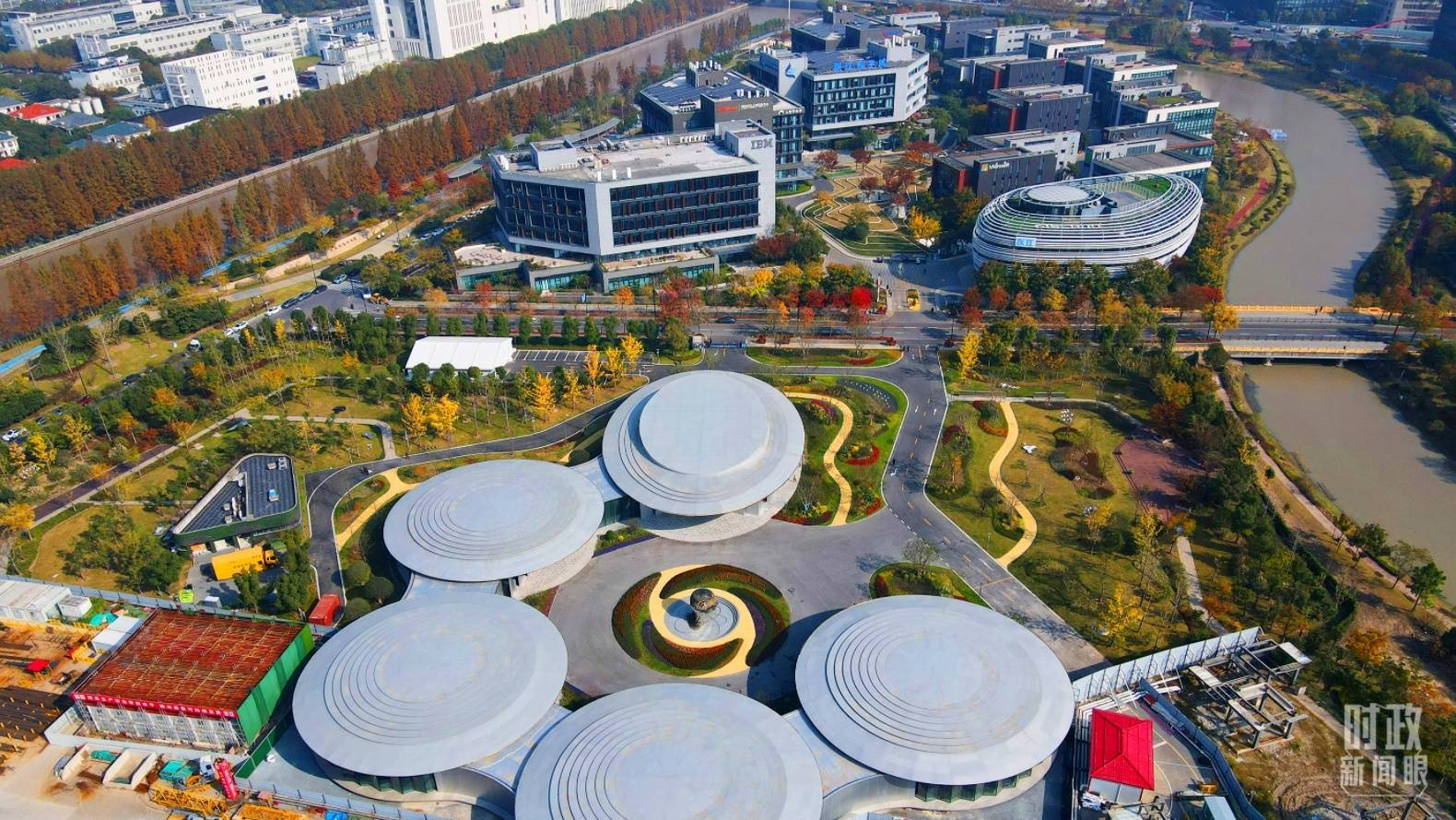△張江科學(xué)城未來公園。（總臺央視記者范凱拍攝）