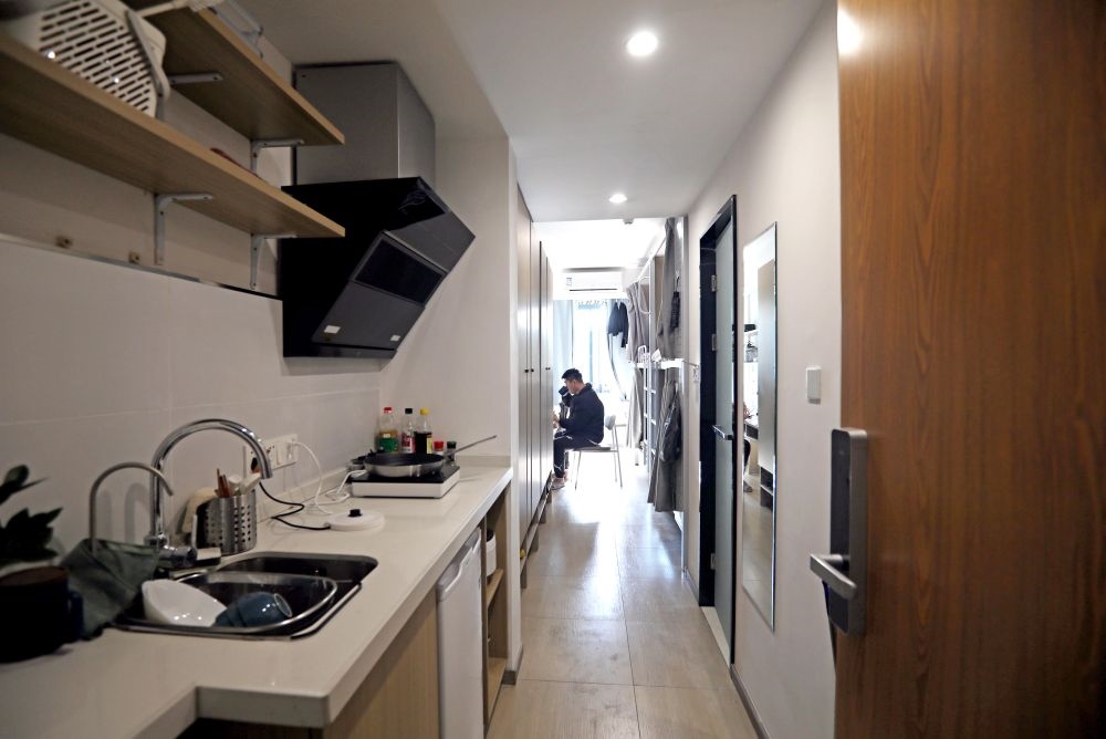閔行區(qū)新時(shí)代城市建設(shè)者管理者之家內(nèi)部設(shè)施一應(yīng)俱全。