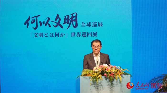 中國駐日本大使吳江浩致辭。人民網(wǎng) 蔣曉辰攝