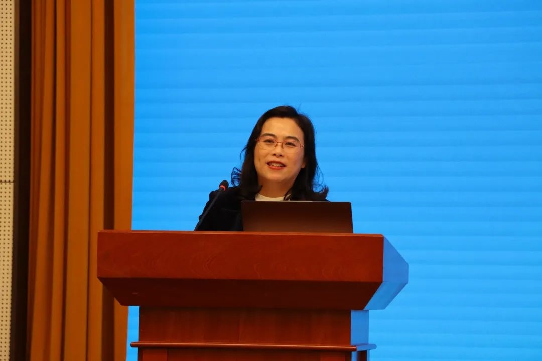 浙江師范大學副校長張建珍致辭。主辦方供圖