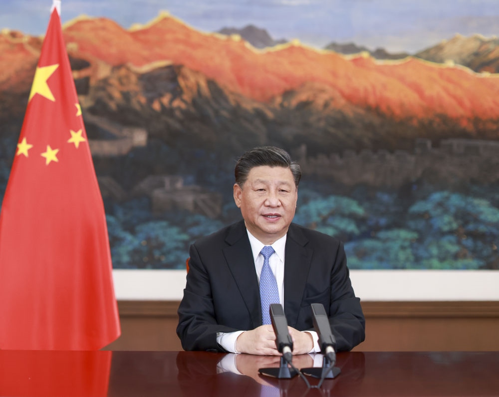 2020年11月27日，習(xí)近平在第十七屆中國(guó)－東盟博覽會(huì)和中國(guó)－東盟商務(wù)與投資峰會(huì)開(kāi)幕式上致辭。