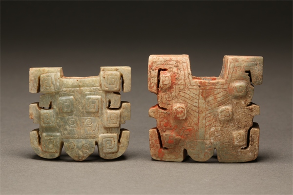 獸面形玉飾件。國(guó)家文物局供圖