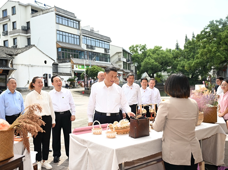 2023年9月20日，習(xí)近平在金華市義烏市后宅街道李祖村考察。