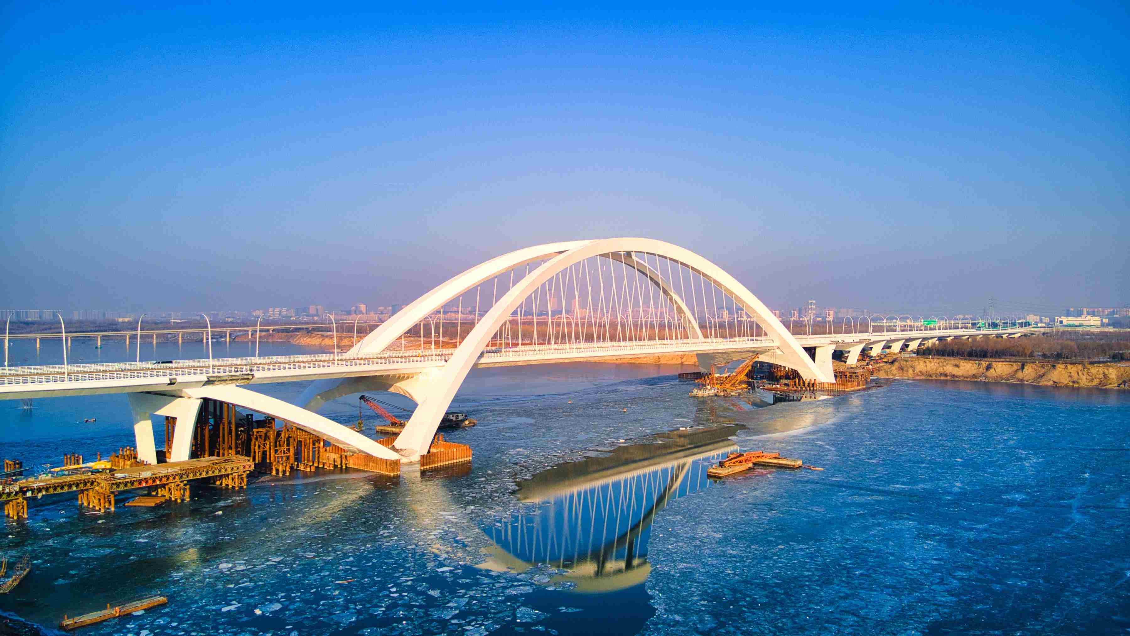 開(kāi)通后的京雄大橋。受訪(fǎng)方供圖