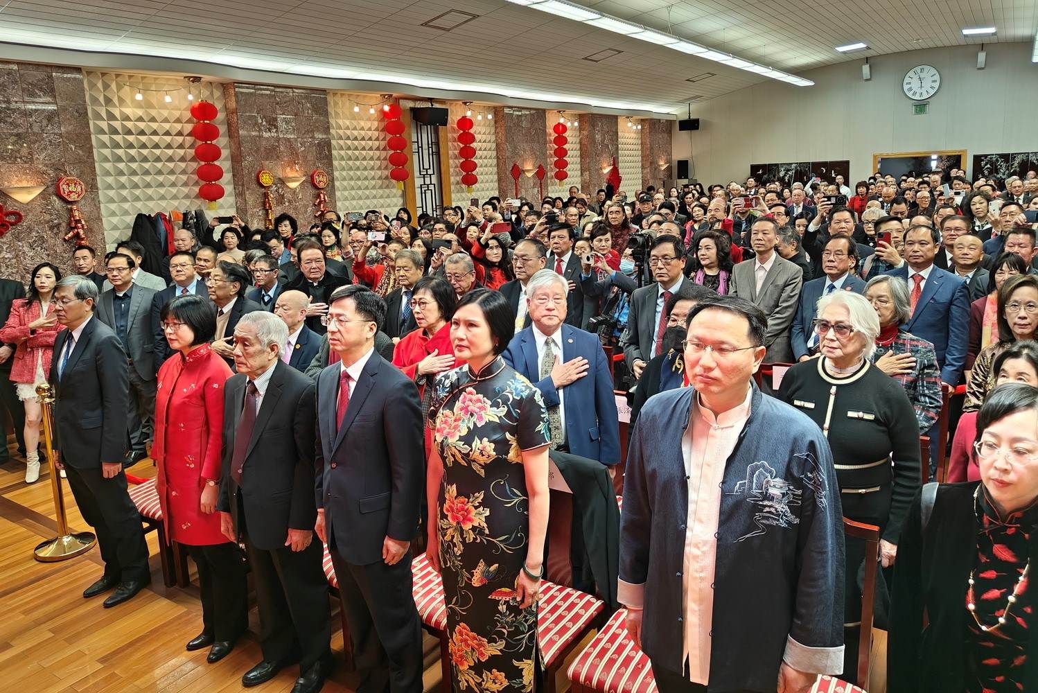 領(lǐng)區(qū)各州代表參加招待會。主辦方供圖