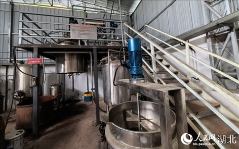 壩漆工業(yè)化量產設備。人民網記者 周雯攝