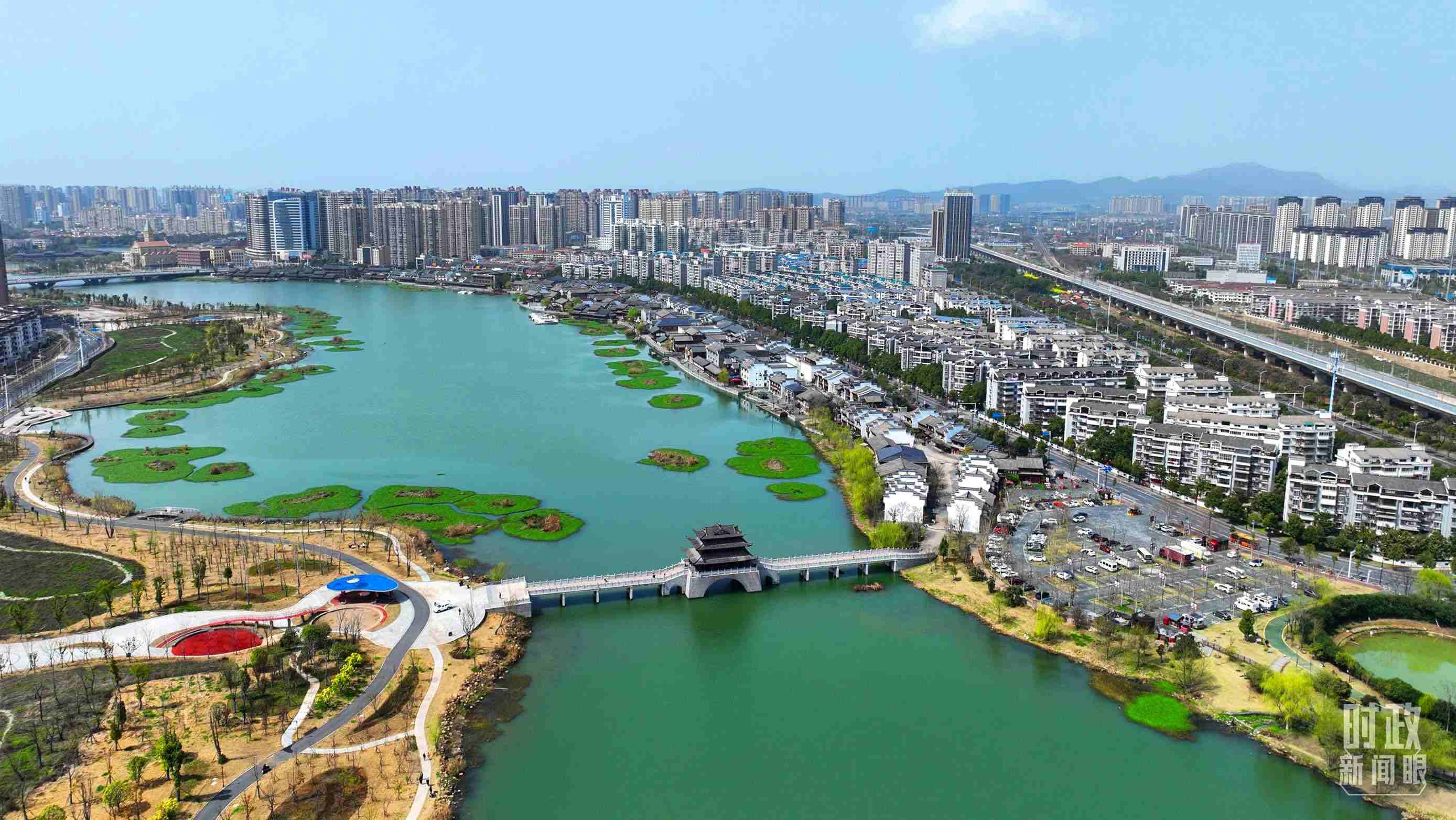 湖南常德。此次座談會前，習(xí)近平在長沙、常德兩地實地考察。（總臺央視記者范凱拍攝）