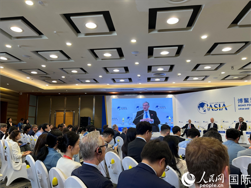 3月27日，博鰲亞洲論壇2024年年會“全球地緣政治展望”分論壇現場。人民網 艾里士攝