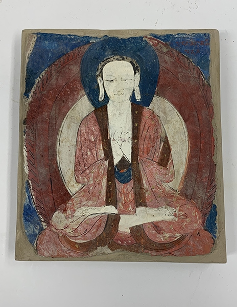佛像壁畫殘片（暫定名）。國家文物局供圖