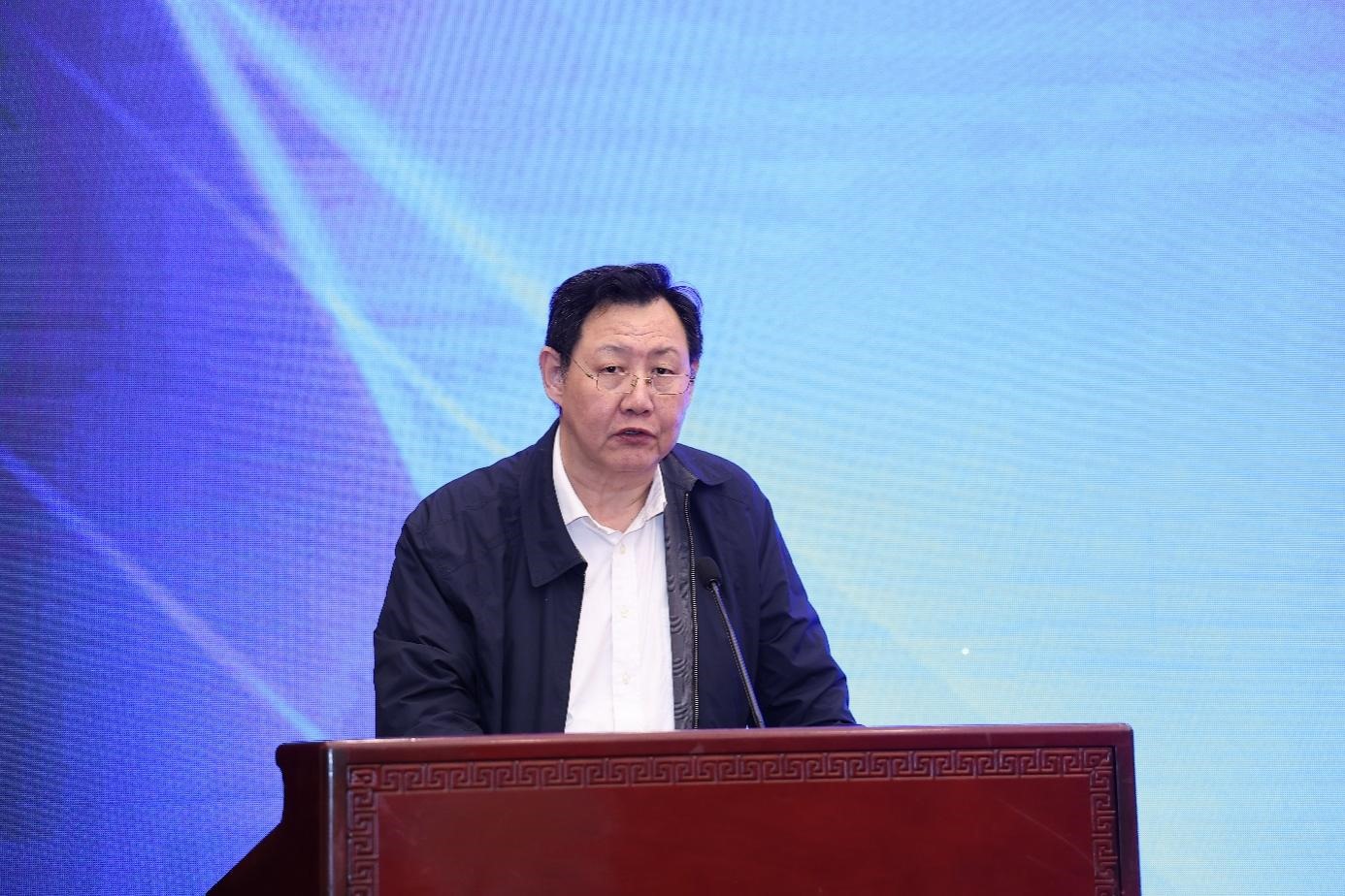 中國物流與采購聯(lián)合會(huì)黨委副書記余平致辭。主辦方供圖