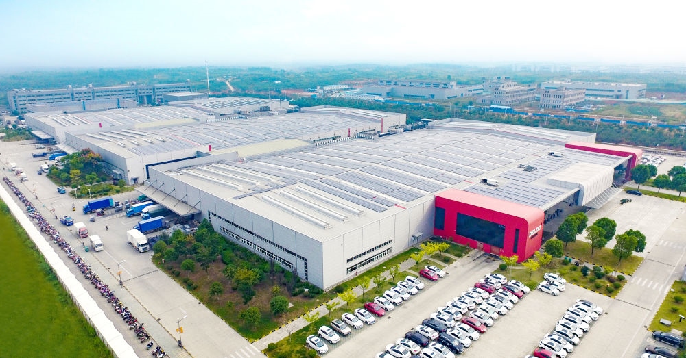 圖為德力西電氣蕪湖工廠（無人機(jī)照片）。（德力西集團(tuán)供圖）