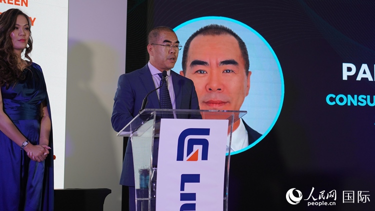 中國(guó)駐約翰內(nèi)斯堡總領(lǐng)事潘慶江發(fā)言致辭。人民網(wǎng) 張茜攝