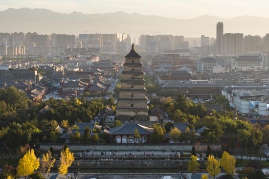 西安大雁塔景色（2023年11月17日攝，無人機(jī)照片）。新華社記者 邵瑞 攝