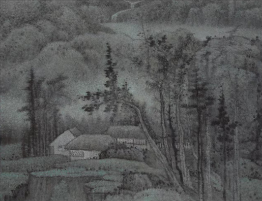 王秦生畫作《晨寂》。主辦方供圖