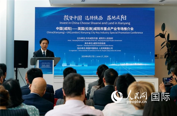 咸陽(yáng)市委書記夏曉中致辭。