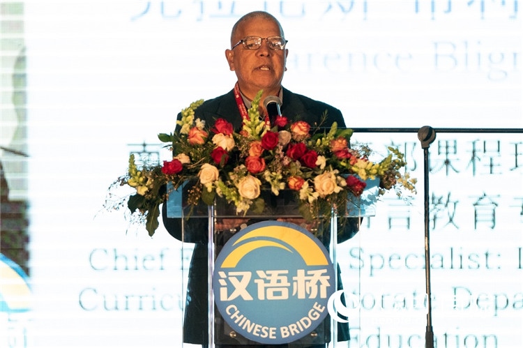 南非基教部專家克拉倫斯·布利格諾特做主旨發(fā)言。人民日?qǐng)?bào)非洲中心分社 希拉茲·莫林?jǐn)z