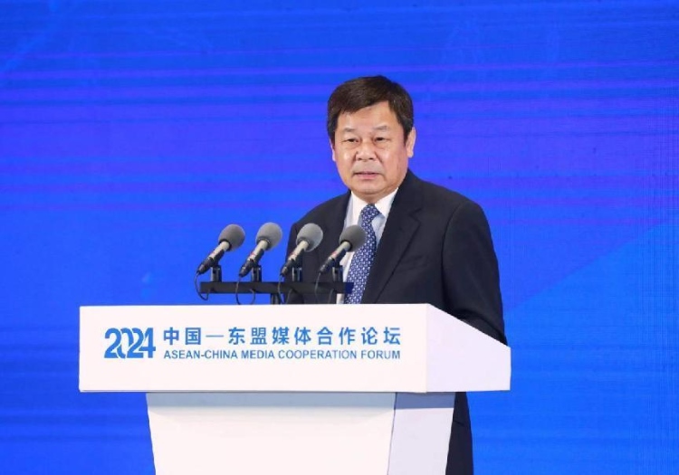 杜占元致辭。中國外文局供圖
