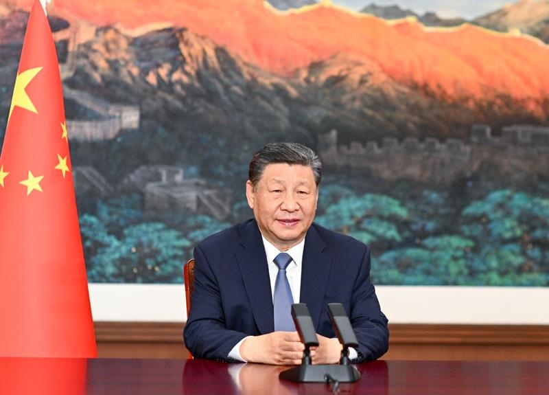 △6月6日，中國—吉爾吉斯斯坦—烏茲別克斯坦鐵路項(xiàng)目三國政府間協(xié)定簽字儀式在北京舉行，習(xí)近平主席視頻祝賀協(xié)定簽署。