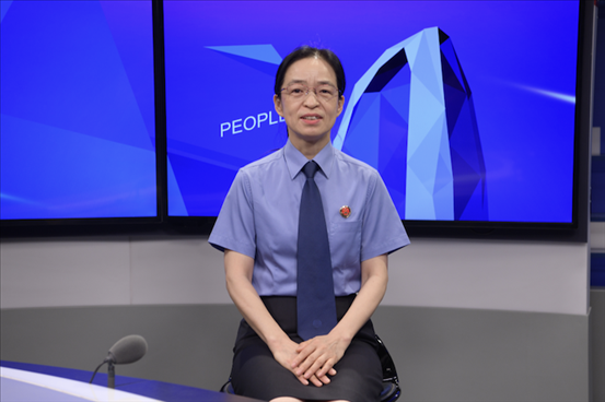 最高人民檢察院行政檢察廳二級高級檢察官張立新。人民網(wǎng)記者 王曉嘯攝