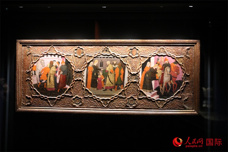 展覽“傳奇之旅：馬可·波羅與絲綢之路上的世界”展品。人民網 殷韜攝