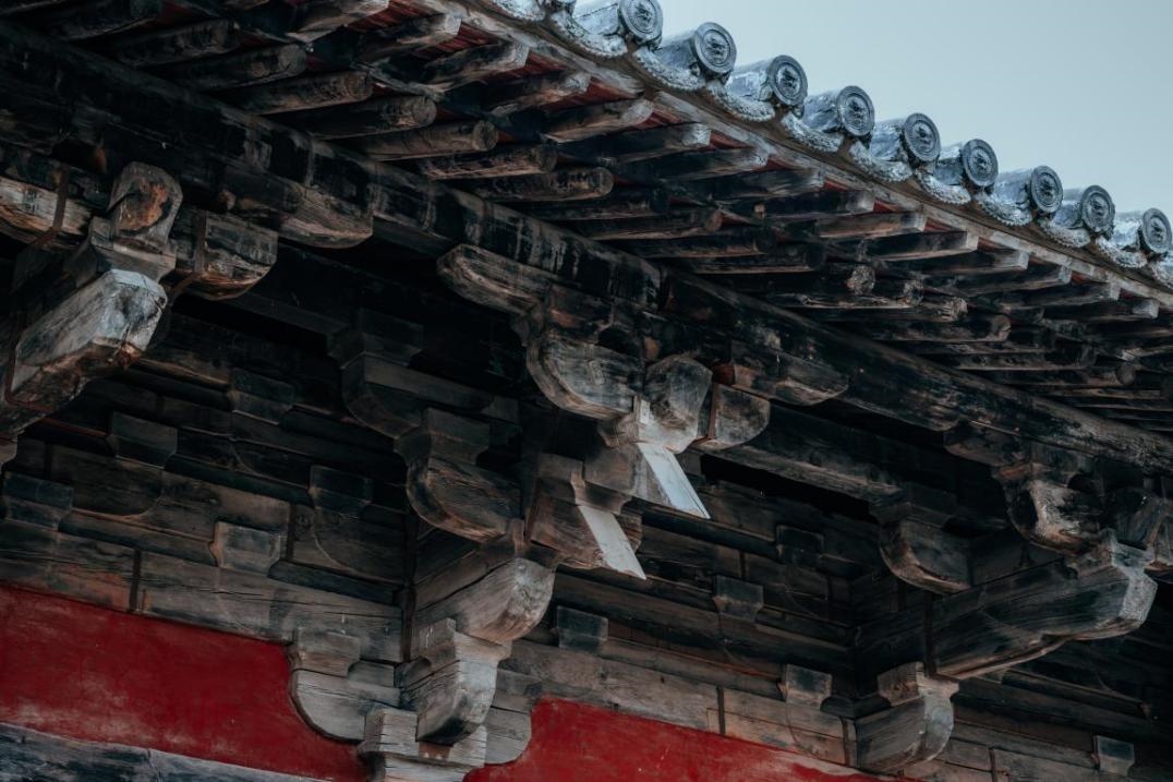 高平市崇明寺古建筑局部。邱活攝
