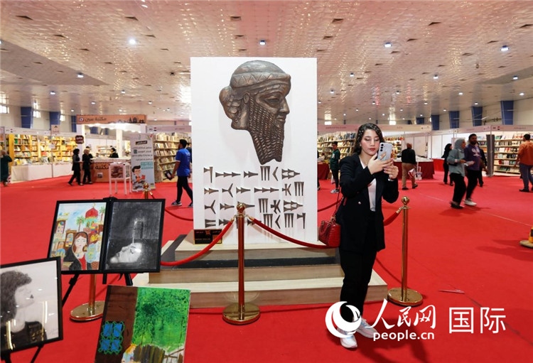 展廳一角。人民網(wǎng)中東中心分社奧馬爾·哈利勒攝