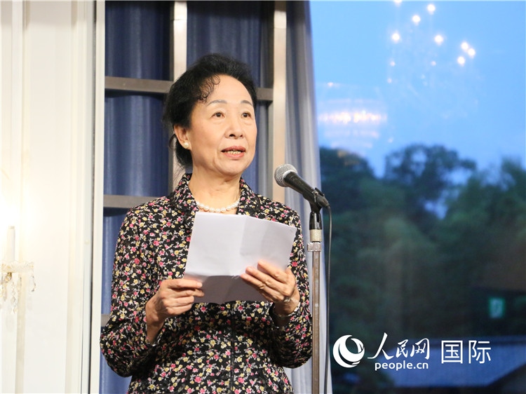 中國商務(wù)部原部長助理郭莉致辭。人民網(wǎng) 許可攝