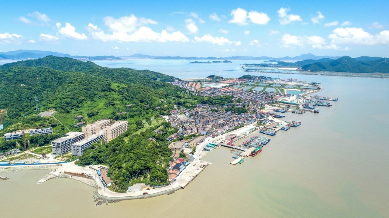 航拍視角看今日螞蟻島。螞蟻島管委會供圖
