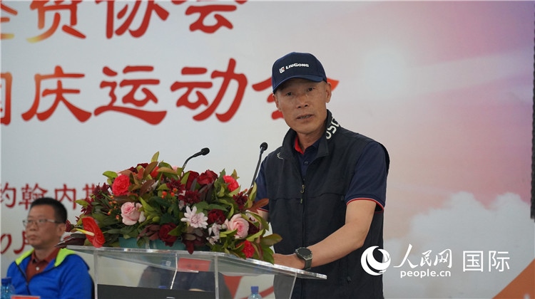 南中經(jīng)貿協(xié)會監(jiān)事長潘勇發(fā)言。 人民網(wǎng) 劉暢攝