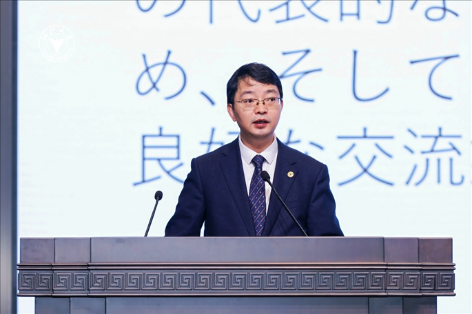 浙江大學(xué)副校長周江洪致辭。浙江大學(xué)供圖