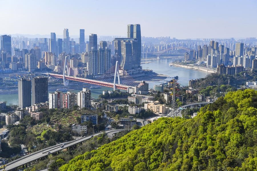 這是2024年3月25日拍攝的重慶城市景象。新華社記者 王全超 攝