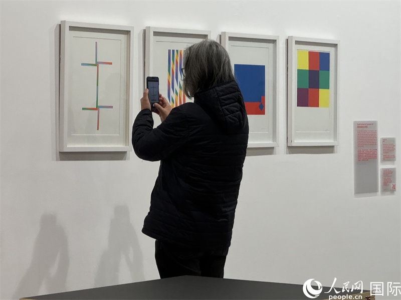 11月8日，觀眾在“瑞士經(jīng)典設(shè)計(jì)展”作品前駐足欣賞。人民網(wǎng) 謝瑩攝 