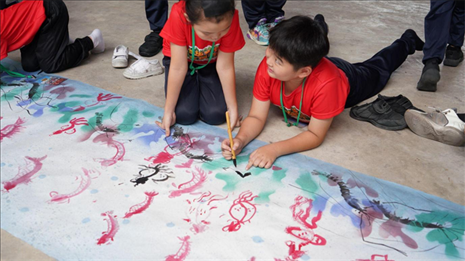 水墨畫(huà)教學(xué)。主辦方供圖