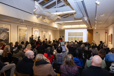 “國際視野下的中國繪畫——中國國家畫院優(yōu)秀作品交流展”。中國駐瑞典大使館供圖